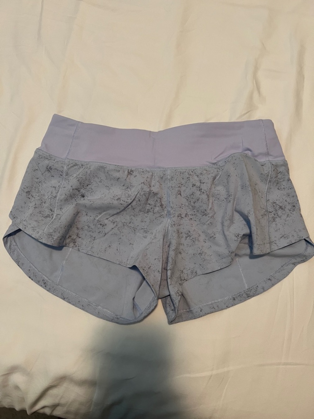 lululemon athletica lavender layered athletic shorts